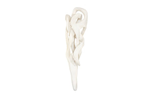Phillips Collection Cast Dancing Wall Sculpture - Captivating Faux Bleached Art For Modern Organic Home Décor Off White Resin Ph117286