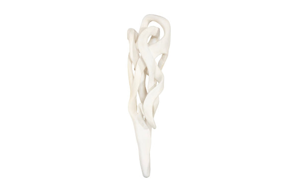 Phillips Collection Cast Dancing Wall Sculpture - Captivating Faux Bleached Art For Modern Organic Home Décor Off White Resin Ph117286