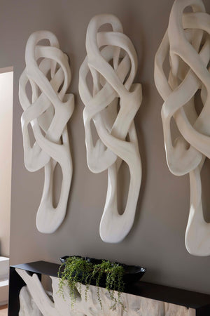 Phillips Collection Cast Dancing Wall Sculpture - Elegant Faux Bleached Design for Modern Coastal & Minimalist Spaces PH117286