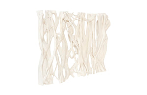 Phillips Collection Cast Entwined Rectangular Wall Root Sculpture - Faux Bleached Finish For Modern Natural Decor Off White Resin,Stone Composite Ph117290