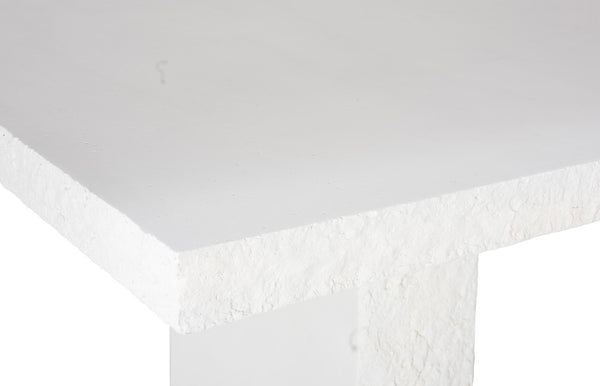 Phillips Collection Robusto Dining Table - Elegant Concrete Look With Durable Resin Finish For Effortless Outdoor Style White Resin Ph117332