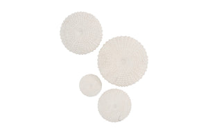 Phillips Collection Sea Urchin Wall Art Set Of 4 - Coastal Charm & Modern Sophistication For Your Home Decor Transformation Off White Resin Ph117333