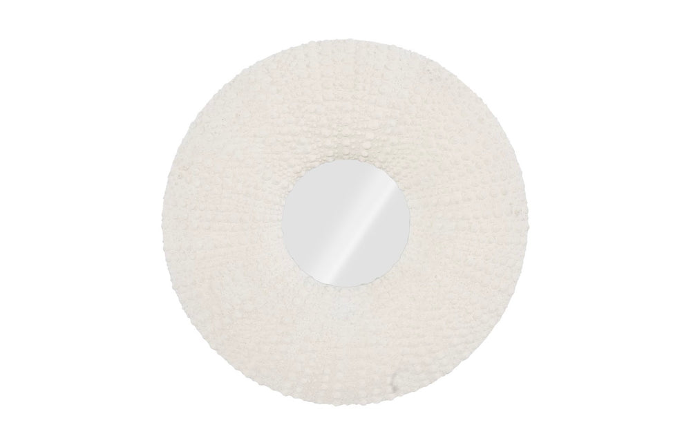 Phillips Collection Sea Urchin Decorative Wall Mirror - Striking Design For Sophisticated Beachside Or Modern Homes Off White Resin Ph117337