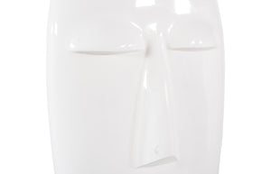 Phillips Collection Emerging Face Sculpture - Timeless Cycladic Elegance In Durable Resin For Modern Outdoor Spaces White Resin Ph117409