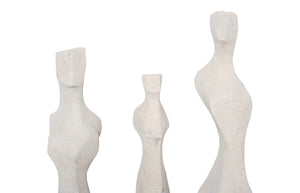 Phillips Collection Cast Elegant Women Wall Art Set of 3 - Sculptural Roman Stone Decor for Modern Home Aesthetics PH117414