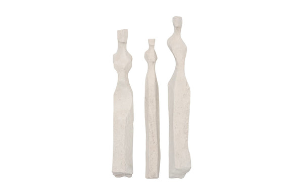 Phillips Collection Cast Elegant Women Wall Art Set of 3 - Sculptural Roman Stone Decor for Modern Home Aesthetics PH117414
