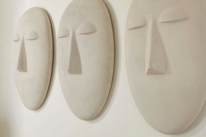 Phillips Collection Emerging Face Wall Art Sculpture - Weather-Resistant Roman Stone Design for Outdoor Elegance PH117415
