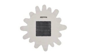 Phillips Collection Radial Shell Mirror - Elegant Ocean-inspired Design With White Stone Accents For Any Room Decor Off White Resin Ph117416