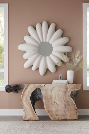 Phillips Collection Radial Shell Mirror - Coastal Elegance with Off-White Resin Frame for Stunning Wall Decor Focal Point PH117416