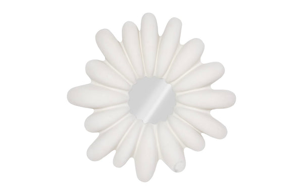Phillips Collection Radial Shell Mirror - Elegant Ocean-inspired Design With White Stone Accents For Any Room Decor Off White Resin Ph117416