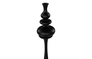 Phillips Collection Bella Bloom Vase – Elegant Floral Display Holder With Understated Glamour For Any Room Decor Black Resin Ph117417