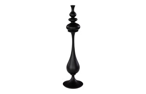 Phillips Collection Bella Bloom Tall Narrow Resin Floor Vase Matte Black Minimalist Entryway Decor PH117417
