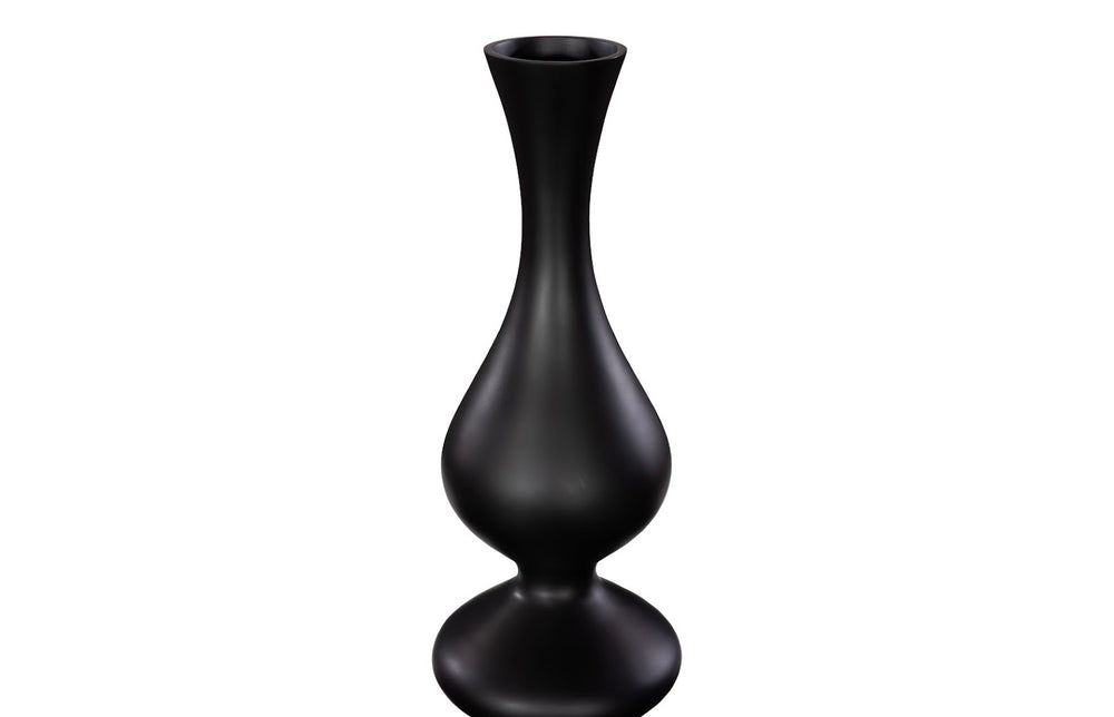 Phillips Collection Bella Bloom Vase – Elegant Floral Display Holder With Understated Glamour For Any Room Decor Black Resin Ph117418