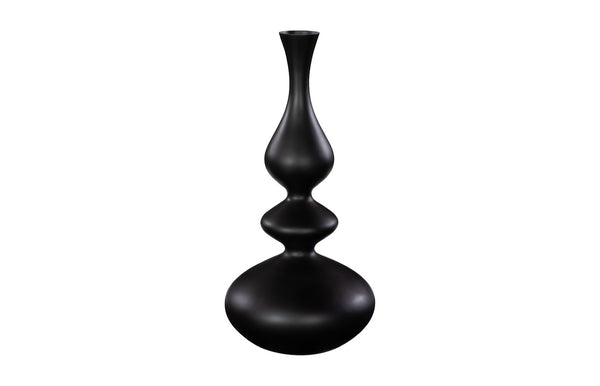 Phillips Collection Bella Bloom Vase – Elegant Floral Display Holder With Understated Glamour For Any Room Decor Black Resin Ph117418