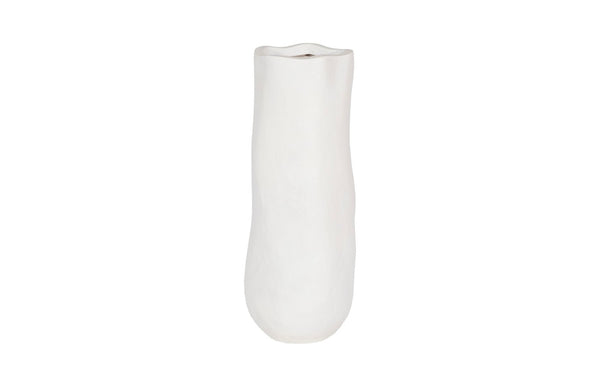 Phillips Collection Organic Tall Vase - Sculptural White Accent for Modern Décor, Perfect for Flowers & Dried Stems PH117456