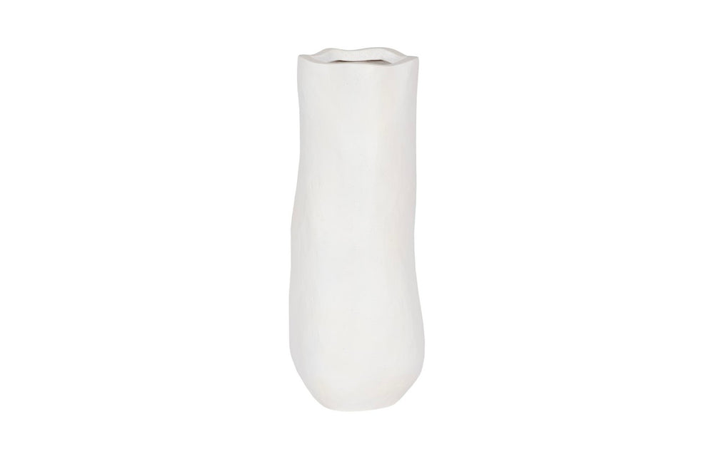 Phillips Collection Organic Tall Vase - Sculptural White Accent for Modern Décor, Perfect for Flowers & Dried Stems PH117456