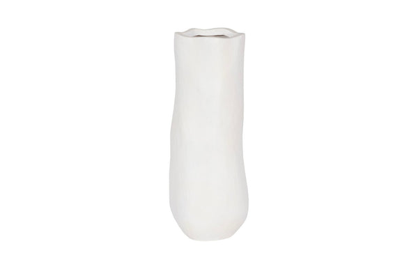 Phillips Collection Organic Tall Vase - Sculptural White Accent for Modern Décor, Perfect for Flowers & Dried Stems PH117456