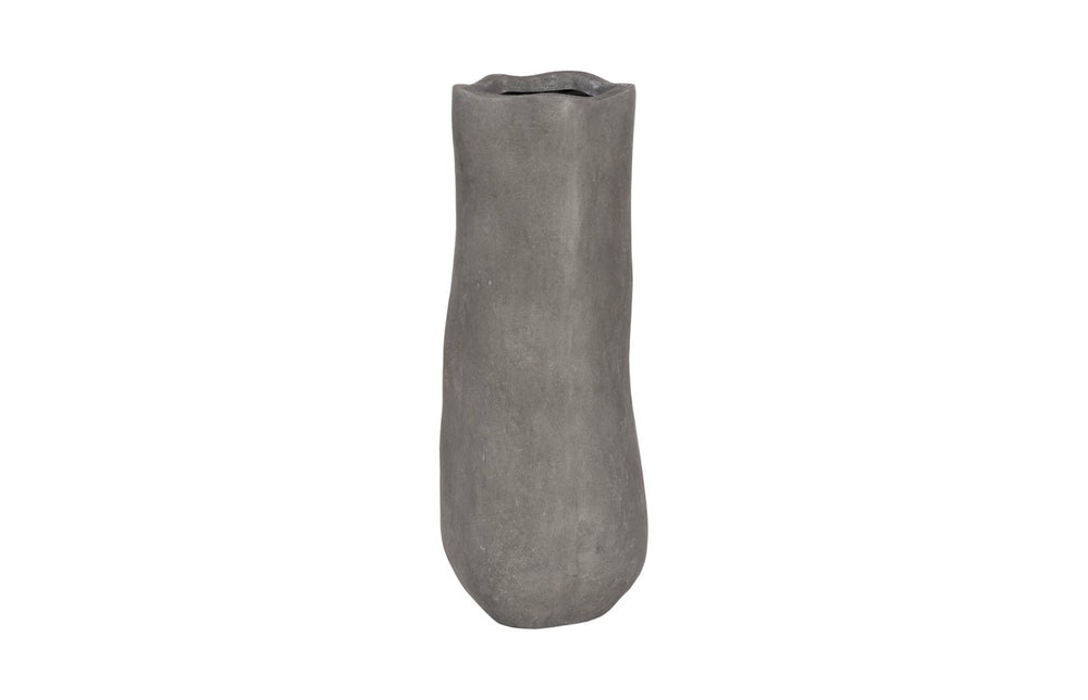 Phillips Collection Organic Tall Vase - Sculptural Gray Resin Decor for Modern Minimalism & Versatile Floral Display PH117457