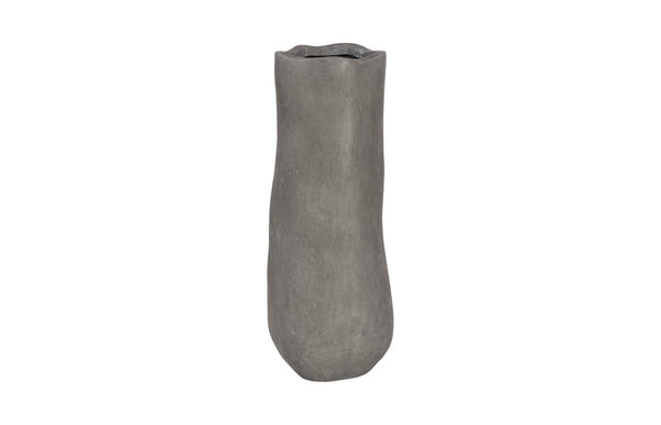 Phillips Collection Organic Tall Vase - Sculptural Gray Resin Decor for Modern Minimalism & Versatile Floral Display PH117457