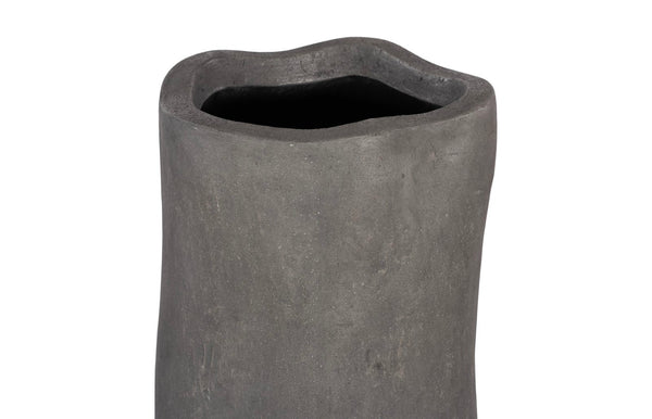 Phillips Collection Organic Tall Vase - Sculptural Gray Resin Decor for Modern Minimalism & Versatile Floral Display PH117457
