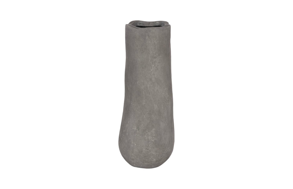 Phillips Collection Organic Tall Vase - Sculptural Gray Resin Decor for Modern Minimalism & Versatile Floral Display PH117457