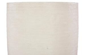 Phillips Collection Flora Grande Planter - Elevate Your Space With Elegant Resin Design And Textured White Finish Beige Resin Ph117482
