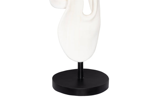 Phillips Collection Cast Dancing Sculpture - Eye-catching Art Piece For Modern Organic Home Décor And Aesthetic Appeal White,Black Resin Ph118164