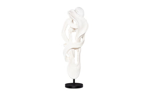 Phillips Collection Cast Dancing Sculpture - Eye-catching Art Piece For Modern Organic Home Décor And Aesthetic Appeal White,Black Resin Ph118164