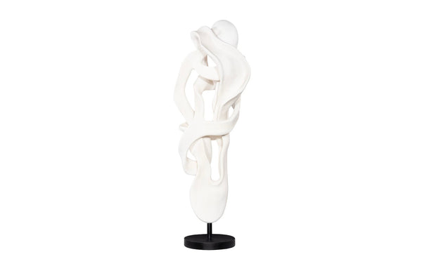 Phillips Collection Cast Dancing Sculpture - Eye-catching Art Piece For Modern Organic Home Décor And Aesthetic Appeal White,Black Resin Ph118164