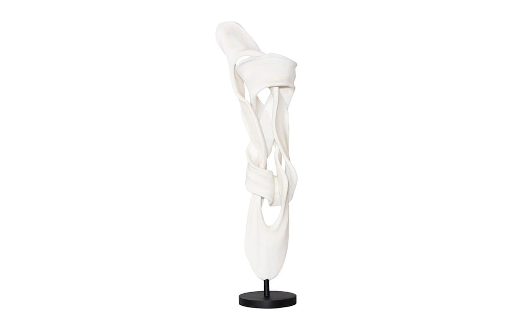 Phillips Collection Cast Dancing Sculpture - Elegant Faux-Bleached Design for Modern Minimalist Home Decor Display PH118165
