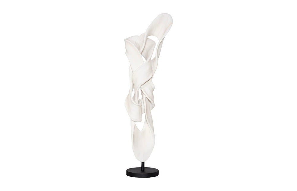 Phillips Collection Cast Dancing Sculpture - Elegant Faux-Bleached Design for Modern Minimalist Home Decor Display PH118165