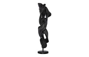 Phillips Collection Cast Dancing Sculpture - Eye-catching Art Piece For Modern Organic Home Décor And Aesthetic Appeal Black Resin Ph118297