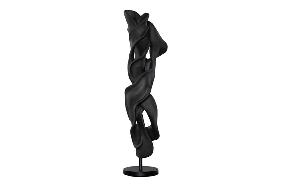 Phillips Collection Cast Dancing Sculpture - Eye-catching Art Piece For Modern Organic Home Décor And Aesthetic Appeal Black Resin Ph118297