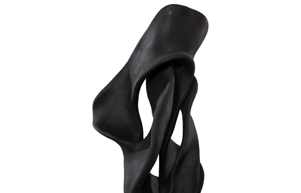 Phillips Collection Cast Dancing Sculpture - Eye-catching Art Piece For Modern Organic Home Décor And Aesthetic Appeal Black Resin Ph118297