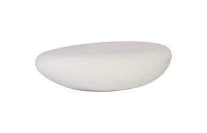 Phillips Collection River Stone Coffee Table - Organic Design In Polished Bronze, Nature-inspired Elegance For Living Room Off White Resin Ph118298