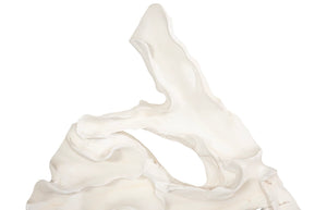 Phillips Collection Contour Cast Root Triangle Wall Art - Lightweight Faux Bleached Decor For Indoor & Outdoor Spaces Off White Resin Ph118731