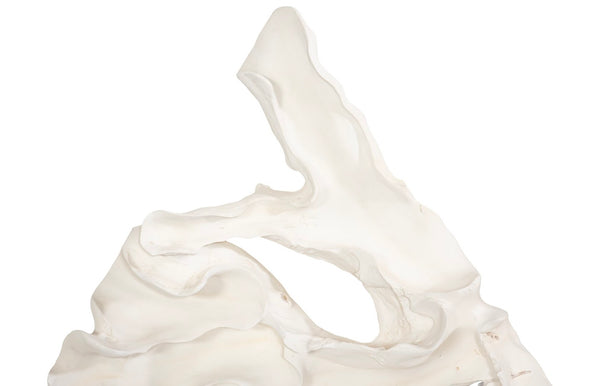 Phillips Collection Contour Cast Root Triangle Wall Art - Lightweight Faux Bleached Decor For Indoor & Outdoor Spaces Off White Resin Ph118731
