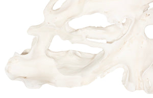 Phillips Collection Contour Cast Root Triangle Wall Art - Lightweight Faux Bleached Decor For Indoor & Outdoor Spaces Off White Resin Ph118731