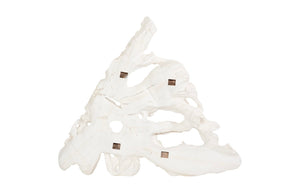 Phillips Collection Contour Cast Root Triangle Wall Art - Lightweight Faux Bleached Decor For Indoor & Outdoor Spaces Off White Resin Ph118731