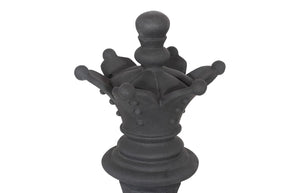 Phillips Collection Queen Chess Sculpture - Artisan-Crafted Black Cast Stone Piece for Indoor/Outdoor Elegance & Style PH118741