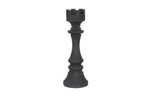 Phillips Collection Rook Chess Sculpture in Black Cast Stone – Elegant Game-Inspired Decor for Indoor & Outdoor Spaces PH118743