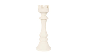 Phillips Collection Rook Chess Sculpture - Elegant Off-White Cast Stone Accent for Home or Garden Décor, 36" Tall PH118744