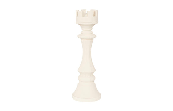 Phillips Collection Rook Chess Sculpture - Elegant Off-White Cast Stone Accent for Home or Garden Décor, 36" Tall PH118744
