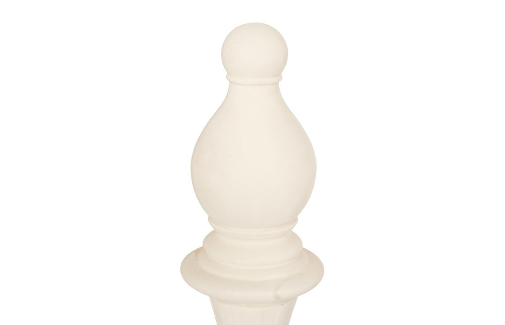 Phillips Collection Bishop Chess Sculpture – Artisan-grade Resin And Stone Art Piece For Indoor Or Outdoor Display Off White Resin,Stone Composite Ph118746