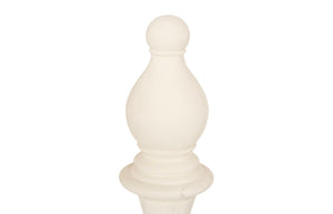 Phillips Collection Bishop Chess Sculpture – Artisan-grade Resin And Stone Art Piece For Indoor Or Outdoor Display Off White Resin,Stone Composite Ph118746