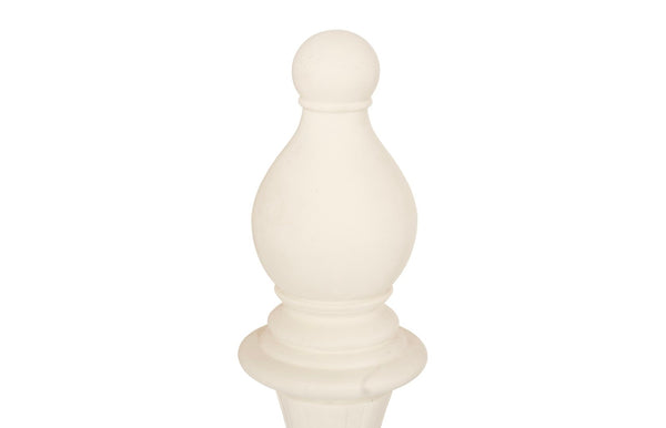 Phillips Collection Bishop Chess Sculpture – Artisan-grade Resin And Stone Art Piece For Indoor Or Outdoor Display Off White Resin,Stone Composite Ph118746