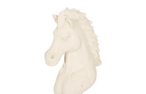 Phillips Collection Knight Chess Sculpture - Artisan-grade Resin And Crushed Stone For Indoor/Outdoor Display & Decor Off White Resin,Stone Composite Ph118748