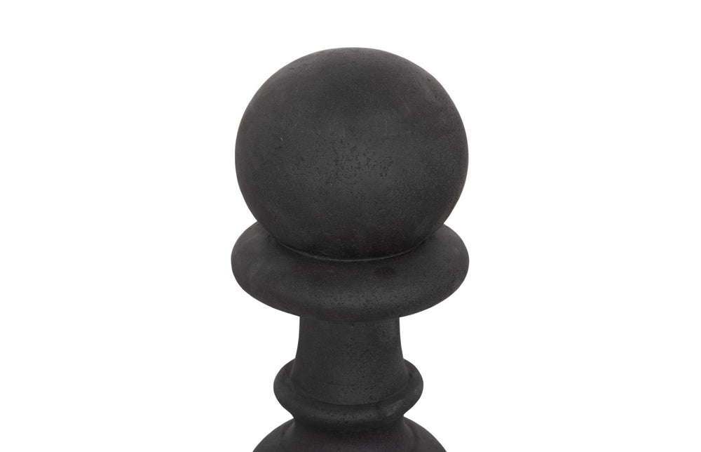Phillips Collection Pawn Chess Sculpture - Artisan-grade Cast Stone Piece For Indoor And Outdoor Display, Perfect Gift! Black Resin,Stone Composite Ph118749