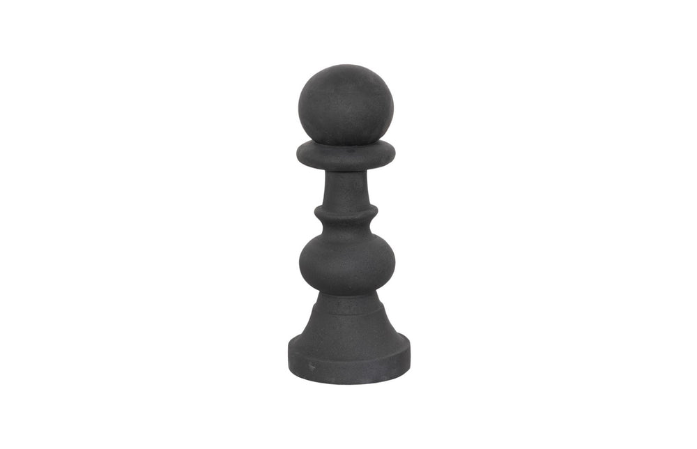 Phillips Collection Pawn Chess Sculpture - Artisan-grade Cast Stone Piece For Indoor And Outdoor Display, Perfect Gift! Black Resin,Stone Composite Ph118749