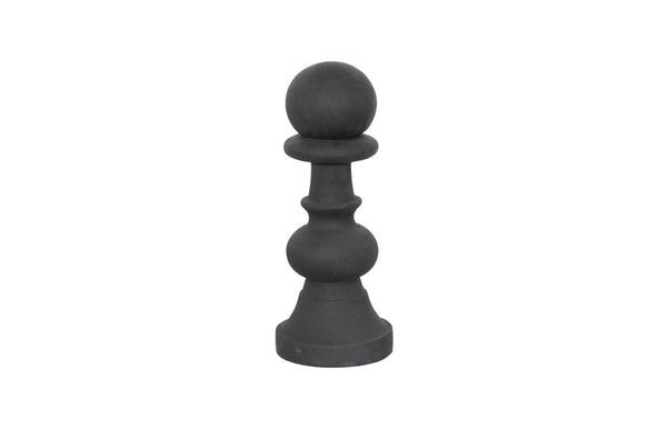 Phillips Collection Pawn Chess Sculpture - Artisan-grade Cast Stone Piece For Indoor And Outdoor Display, Perfect Gift! Black Resin,Stone Composite Ph118749